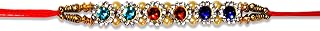 AYUSHNAIK Pack of 1 Multi Color Stone Rakhi for Brother Sister | Indian Traditional Rakhi | Rakhi Thread, Rakhi for Sister, Rakhi Bracelet, Raksha Bandha Gift for Your Brother, Rakhi