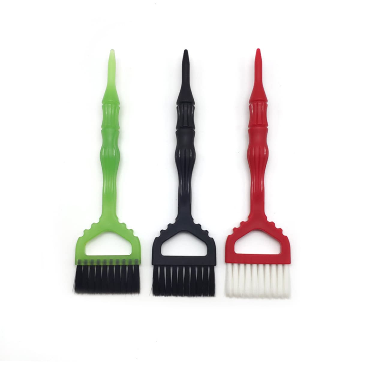 2PCS Large Nylon Hair Dye Brush with Pointed Tail Comb Practical Professional Hair Coloring Tool for Salon and Home Use Durable Easy to Clean and Quick Drying Black