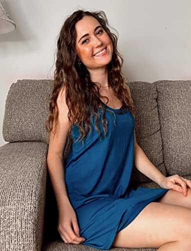 Image of Avidlove Sleepwear for Women Tank Nightgown Chemise Racerback Sleeveless Sleep Dress