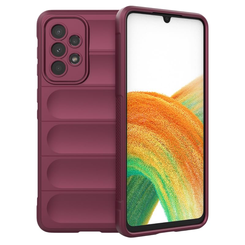 Casodon Back Case Cover for Samsung Galaxy A33 5G, Compatible for Samsung Galaxy A33 5G Back Case Cover, Matte Case with Inner Lining, Liquid Silicon Case with Side Grip Camera Protection (TPU, Plum) (B0D5DDFYH6) Amazon Price History, Amazon Price Tracker