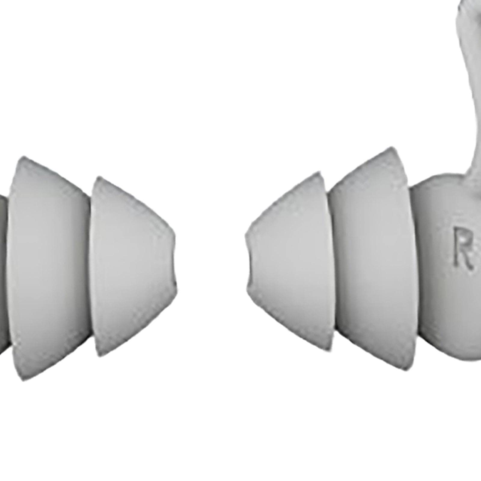 TRENDIVIBE 2 Pieces Earplugs Sound Reducing -40dB Noise Reduction Flexible for Sleeping Gray 2 Layers-image-21