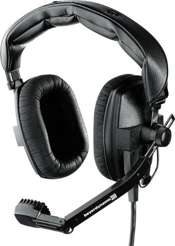 Beyerdynamic DT-109-200-50-BLACK Closed Headset with Dynamic Hypercardioid Microphone, 50 Ohms, Black