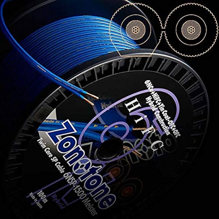 Amazon | ゾノトーン スピーカーケーブル(50m巻セット)Zonotone