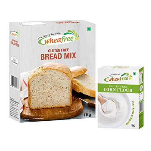 Image of Wheafree Gluten Free Bread Mix (1Kg) + Gluten Free Corn Flour (200g) Combo Pack