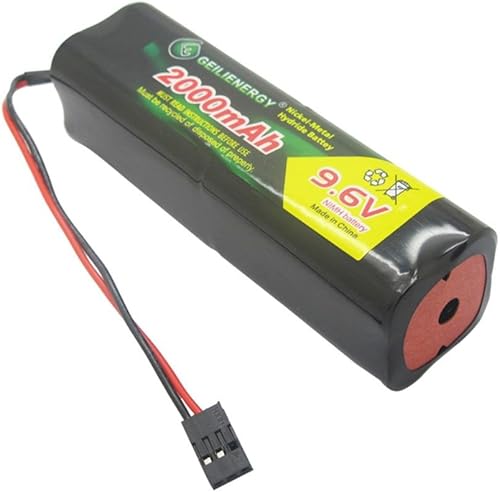 9.6 V 2000 mAh NiMH Batería con conector Hitec Square Futaba NT8S600B Transmisor para RC Coches Aviones Heli Sailplanes