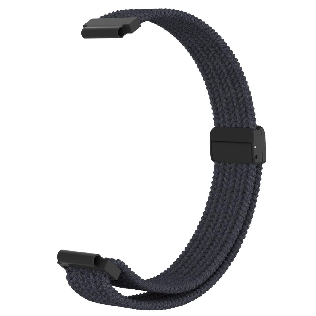 C2D JOY Braided Nylon Strap Compatible with Forerunner 235/735XT Replacement Watchband with Adapters-Black