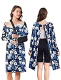 Deyeek Open Back Hospital Gowns for Women Post Shoulder Surgery Tear Away Snap Chemo Port Adaptive Clothing with Pockets
