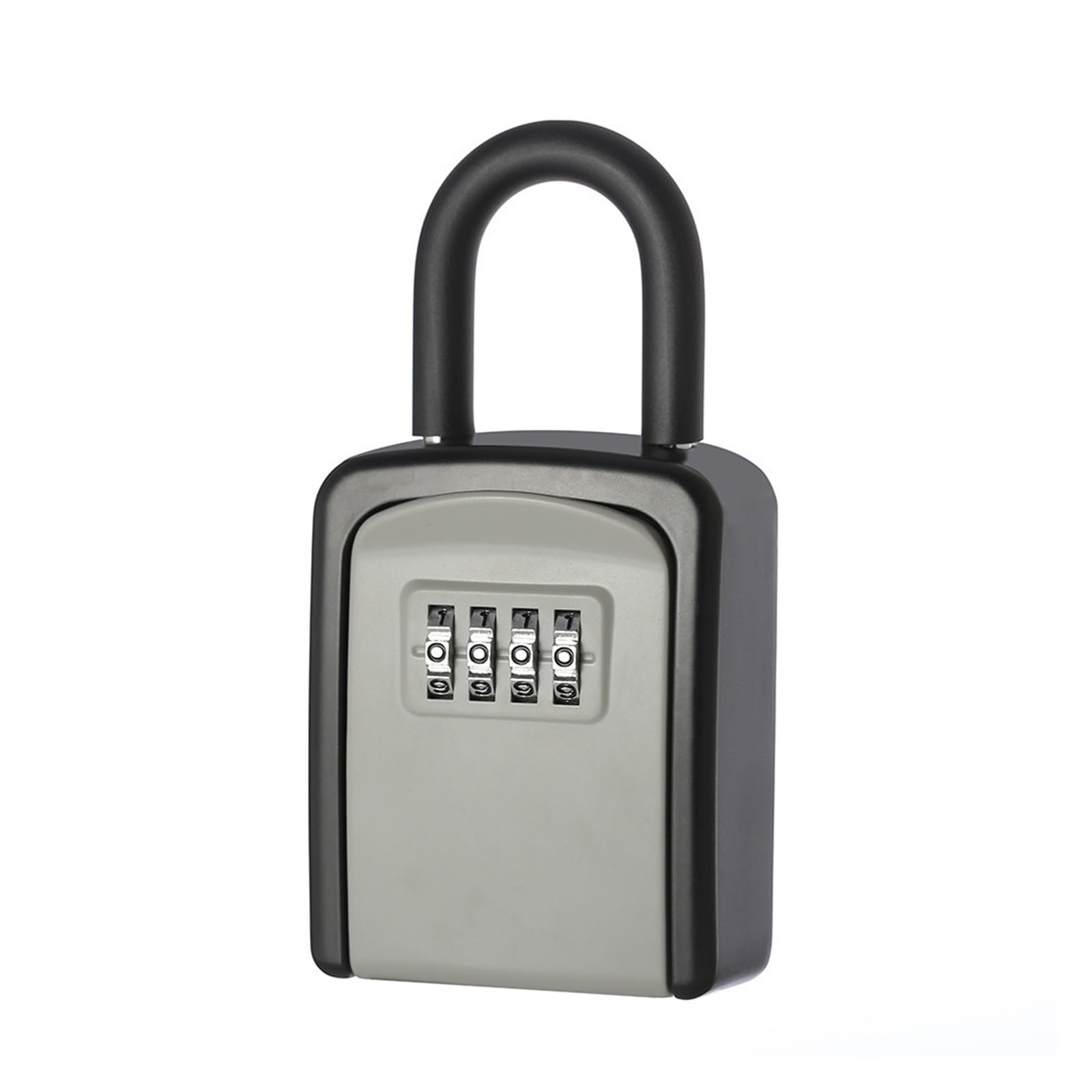 Key Box 4 Digit Combination Password Safe Weatherproof Key Safe Security Storage Box(Grijs)