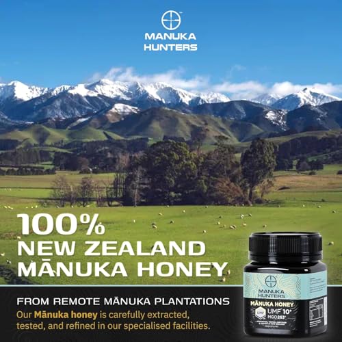 Image of Manuka Honey UMF 10+ (MGO 263+) 250g | UMF Certified | Medical Grade | 100% Raw Organic Manuka Honey from New Zealand