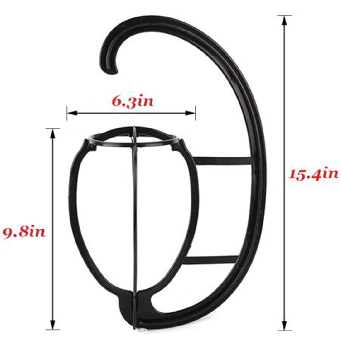 Smilco 4 Pack Wig Hanger, Portable Hanging Wig Stand For Wigs and Hats, Collapsible Wig Dryer, Durable Wig Hanging stand, Collapsible Wig Display Holder Tool