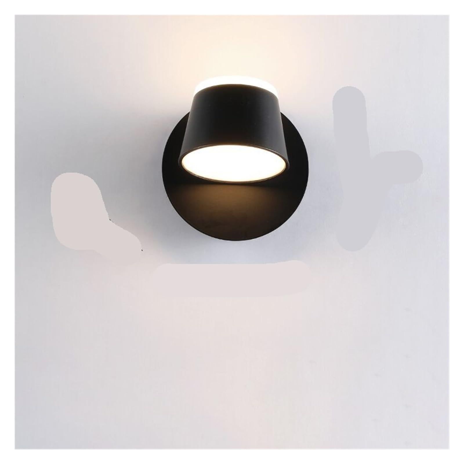 Lámpara de pared LED con rotación 360 y luz cálida de 8W para iluminación orientable 7