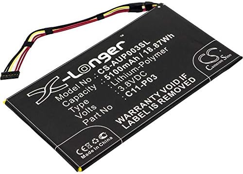Cameron Sino CS New Replacement Battery for Padfone 2 (A68) Tablet, Padfone 2 Tablet (5100mAh) C11-P03