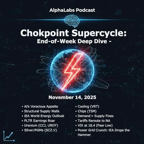 Chokepoint Supercycle: Week 46 Deep Dive – IEA’s 1,000 TWh AI Bomb, Tariff Reroutes, & PLTR’s $2T Rails