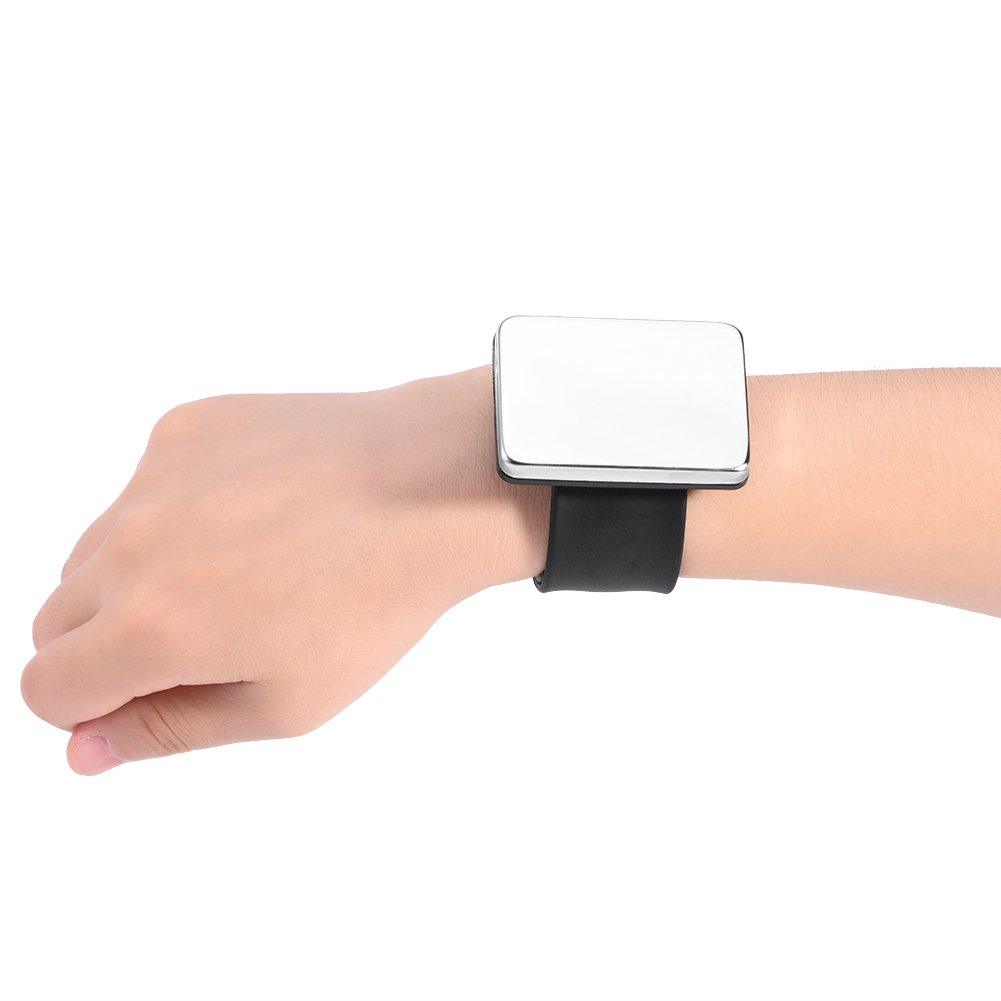 FILFEEL(Black) - Magnetic Wrist Band, Hairpin Hair Grip Holder Hair Clip Collector Hairdressing Accessory(Black)