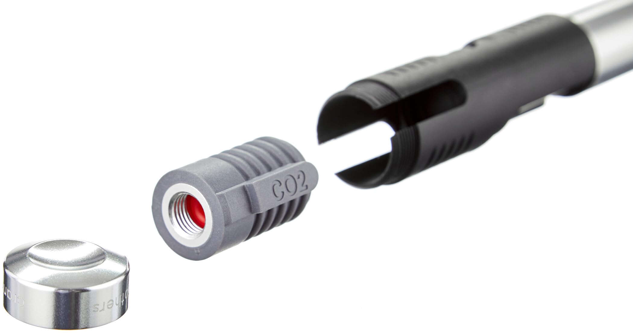 Crankbrothers Pompe Manuelle Klic HP 8,3 Bar Argenté