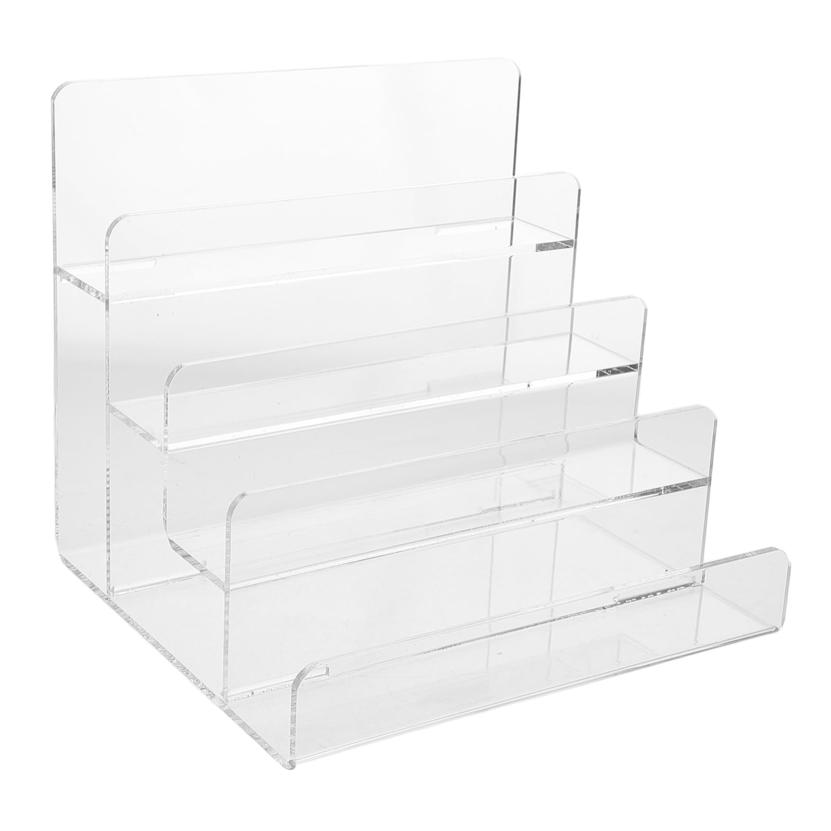 Toyvian Elegant Acrylic Purses Rack Tiered Display Wallet Sunglasses Holder Retail Store Display