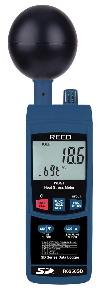 REED Instruments R6250SD Data Logging Heat Stress Meter