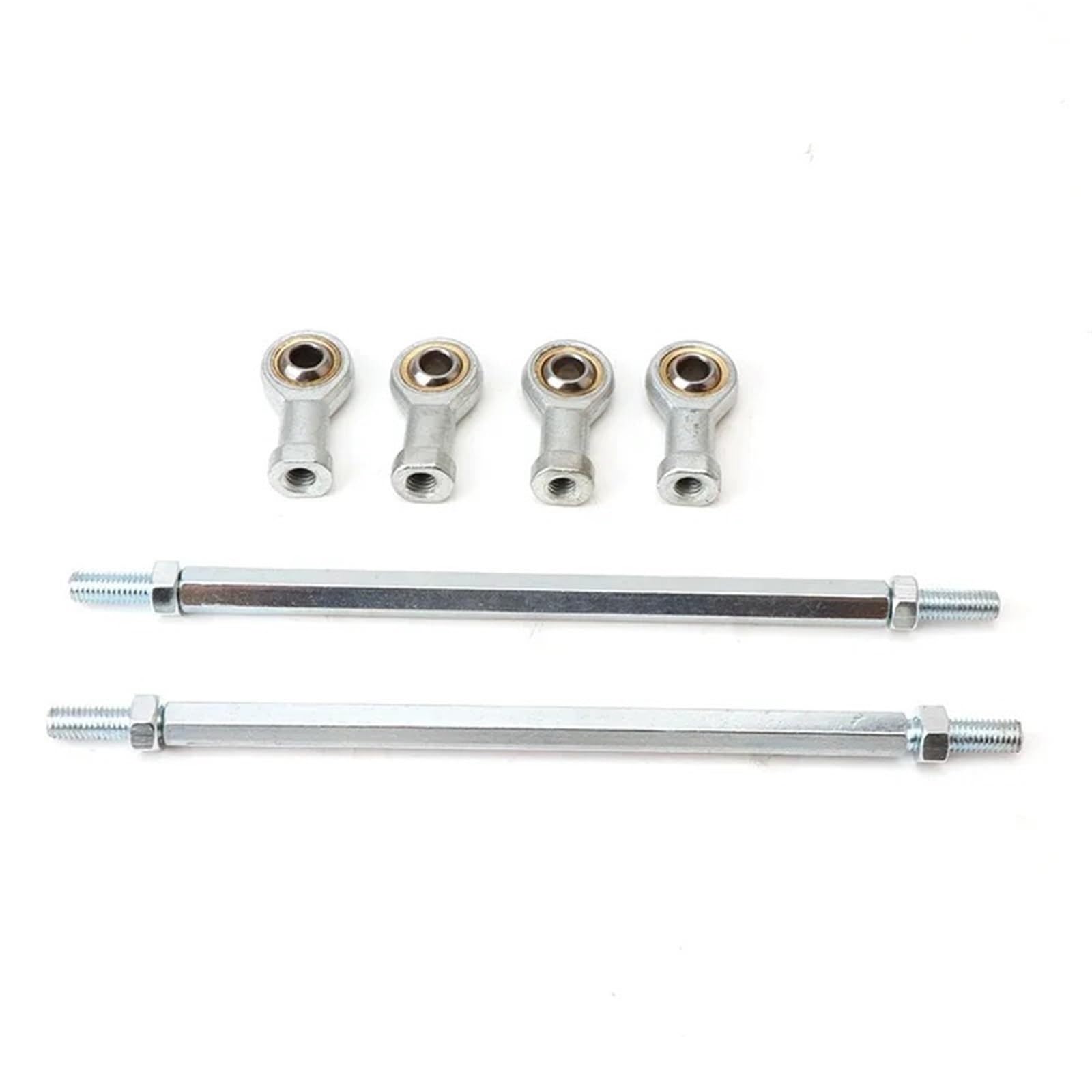 Rótula de suspensión 1 par 240/250/260/270/280/300/315mm 8mm kit de varilla dirección junta esférica para 49cc ATV Go Kart Buggy Quad(1 Pair 250mm)