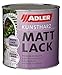 Produktbild ADLER Kunstharz Mattlack Weiß, Weiß 750 ml - Lack matt, geruchsarm gute Wetterbeständigkeit und hohe Deckkraft - Kunstharzlack in Bootslack Qualität