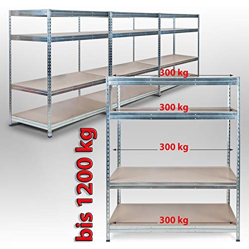 Floordirekt Weitspannregale, Steckregal, Schwerlastregal, Kellerregal, Metallregal, Büroregal, | RIESENAUSWAHL! (Mammut… – Bild 3
