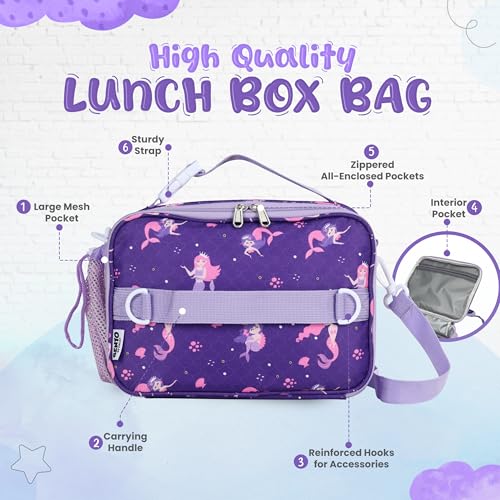 Yolay YL Kids Lunch Bag, Double Insulated Lunch Bag Kids Girls Boys, Durable, Spacious With Zippered Pocket, Adjustable Straps & Handles, Bento Lunch Bag For School & Outdoor - thumb #3