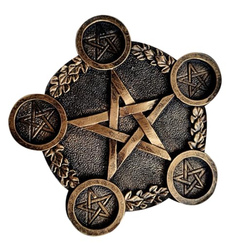 Bougeoir de bureau pentacle résine pour activité religieuse - 2