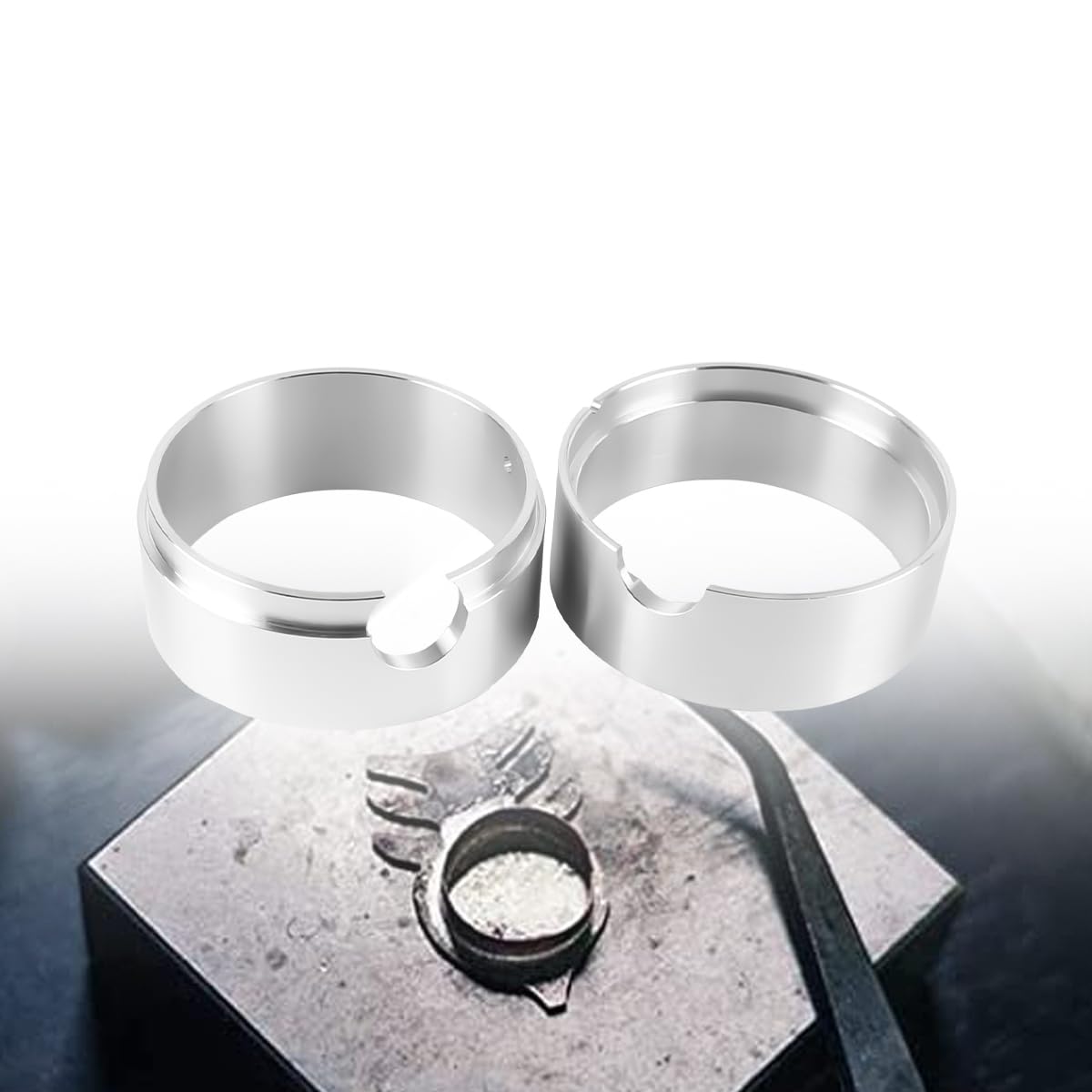 Molde de fundición en arena para joyería, resistente a altas temperaturas, bandeja de arena, horno de fundición, contenedor de fundición de joyería DIY