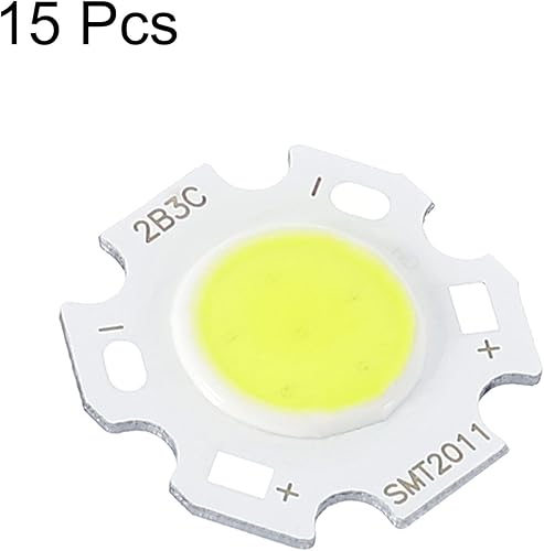 Miniatura 3 de MECCANIXITY COB - Bombilla de chip de luz LED de 0.787 in, 3 W, 260 mA, ahorro de energía para foco, paquete de 15, color blanco