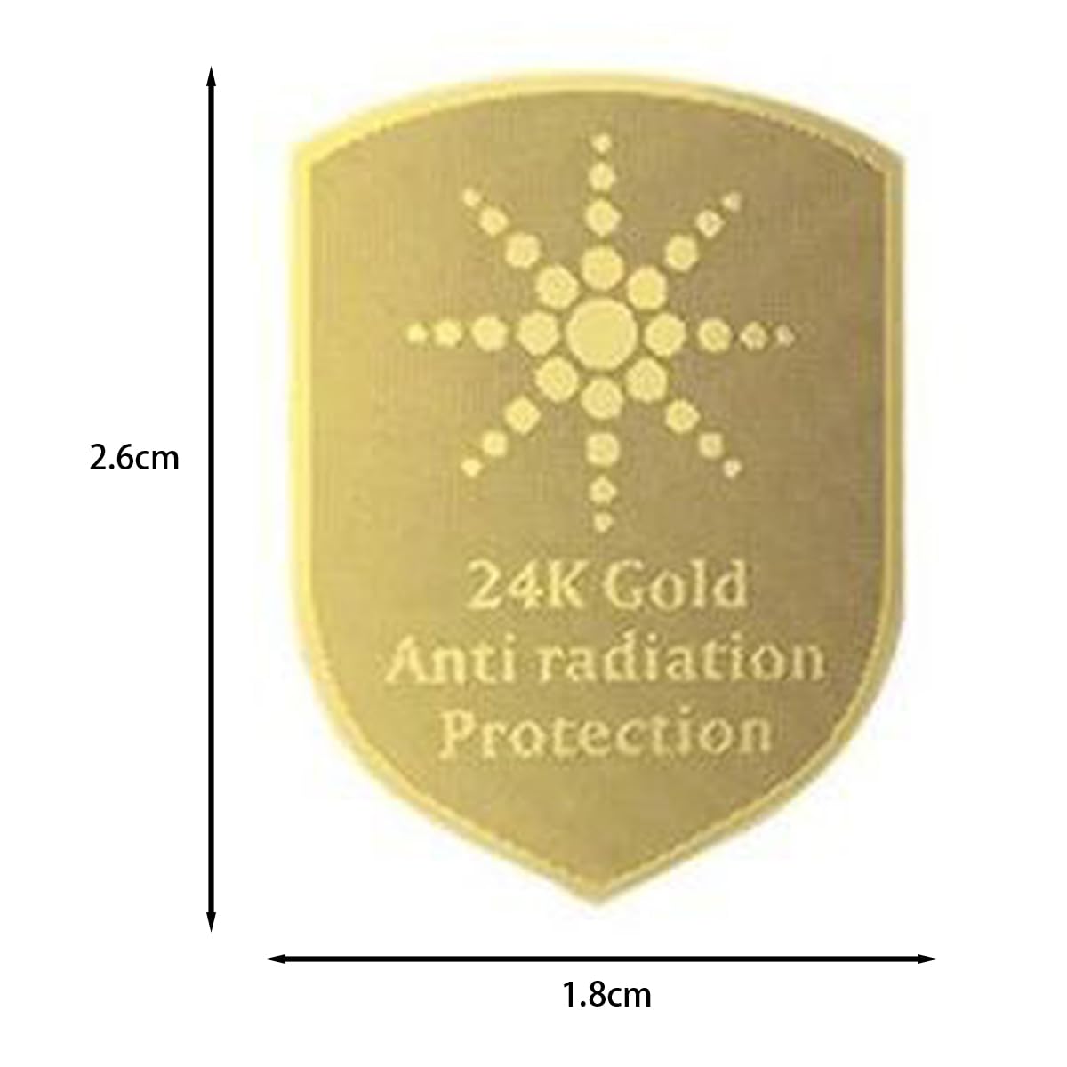 Scudi Adesivi Anti-Radiazioni EMF per Tablet Portatile in Oro 24K