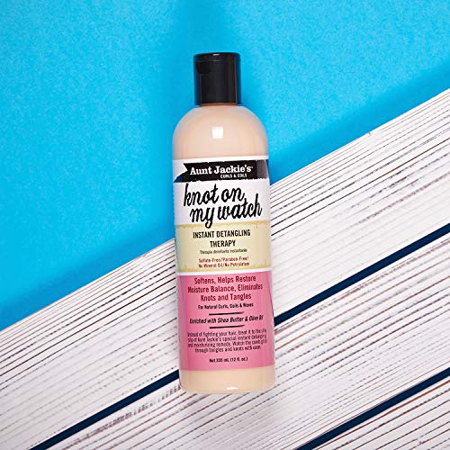 Aunt Jackie's Curls and Coils Knot On My Watch Instant Hair Detangling Therapy for Natural Curls, Coils and Waves, Enriched with shea Butter, 16 oz - Image 5