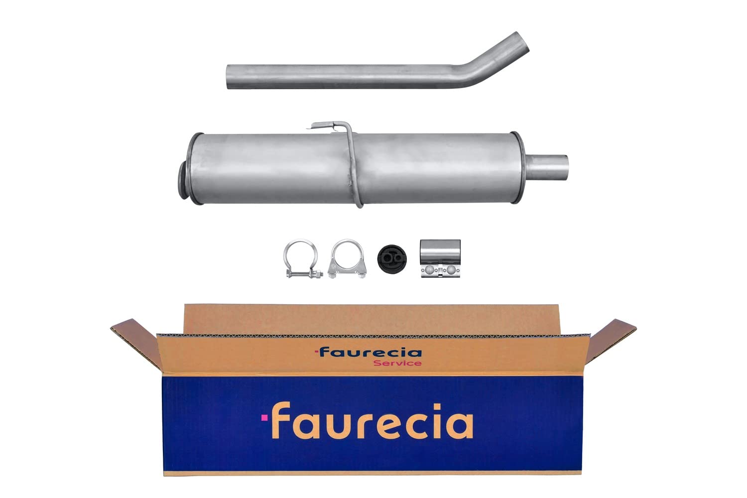 HELLA 8LB 366 020-191 Tłumik przedni - Easy2Fit® Kit - z przodu - dwuczęściowy - Komplet z elementami do montażu - dla m. in. LANCIA ZETA
