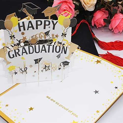 3D Graduation Greeting Card with Envelope Pop Up Graduation Cards Graduation Congratulation Card Graduation Gifts Greeting Cards