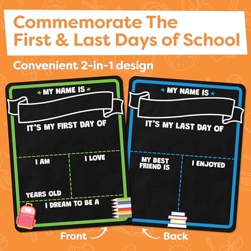 First Day of School Sign Board with Liquid…