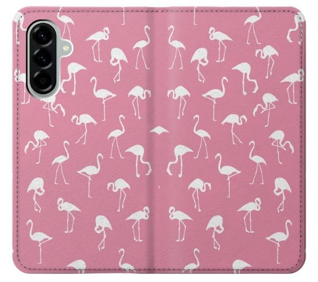 Housse cuir Samsung Galaxy A56 avec motif flamant rose chic - 3