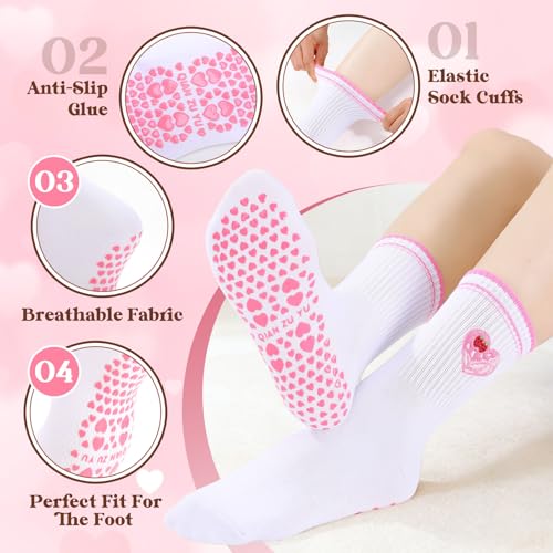 Image of Pilates Grip Yoga Socks for Women Cute Non Slip Socks