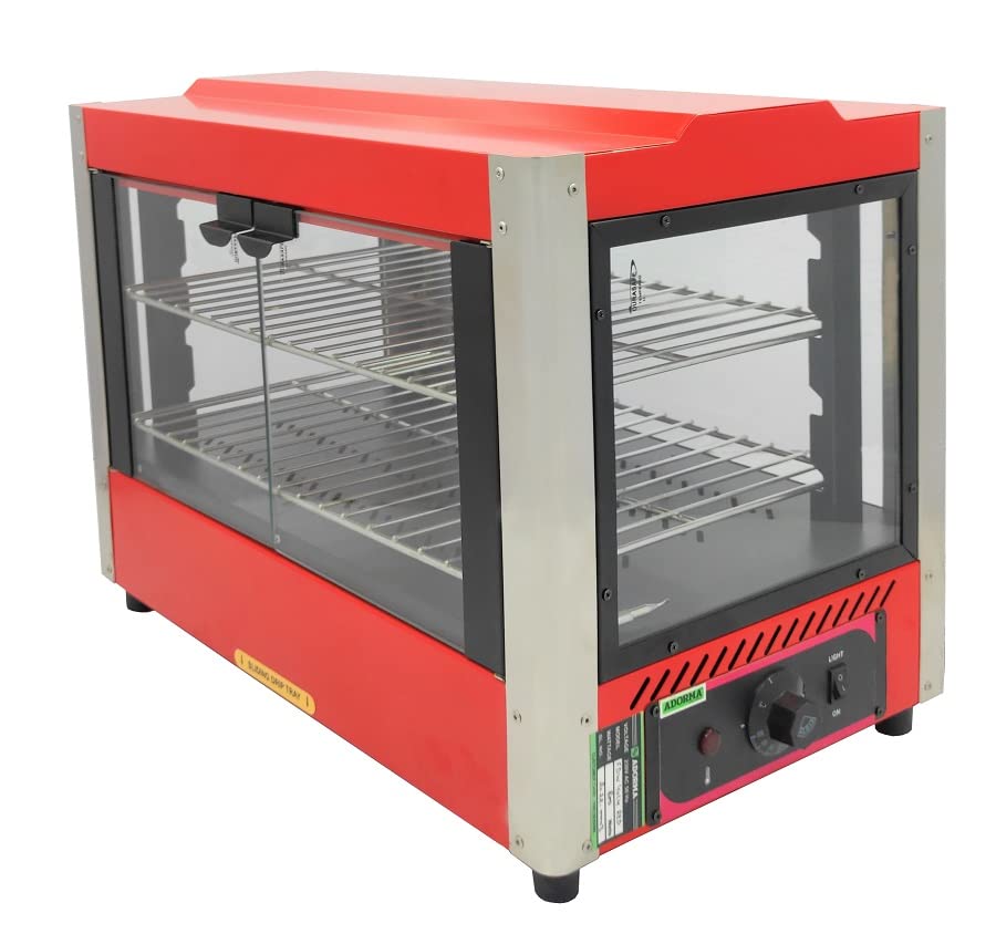 ADORMA FDW 40LH RED 800W Food Display Warmer 40 Liters, Food Grade Stainless Steel Interior with 1 Year Warranty…