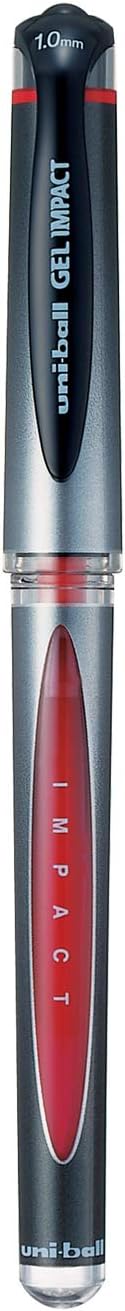 Signo UM153S 1.0mm Gel Pen | Lightweighted Sleek Body | Water & Fade Resistant | Long Lasting Smudge Free Ink | School and Office stationery | Red Ink, Pack of 1