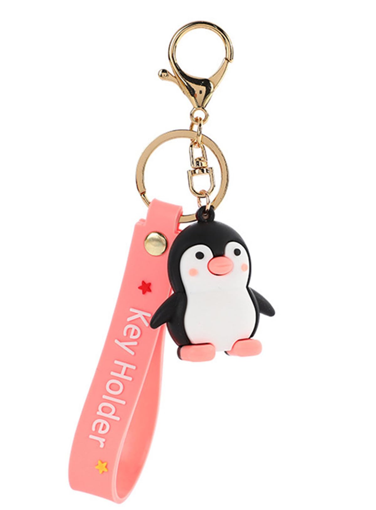 Penguin Keychain Pink Penguin Keychains for Women Wallet Purses Bags Car Keys
