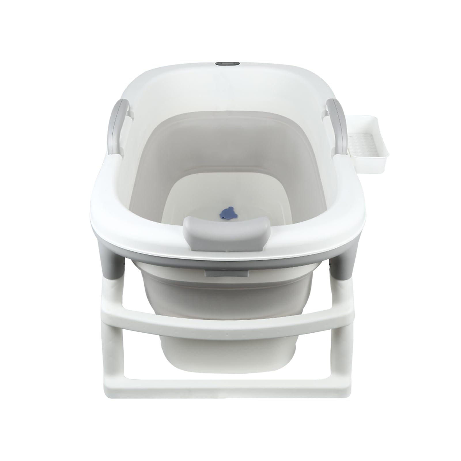 Bebe - Cuscino pieghevole per vasca da bagno pieghevole per bambini da 0 a 9 anni, per doccia, neonato, per tutta la famiglia, 99 x 62 x 52,9 cm (grigio)