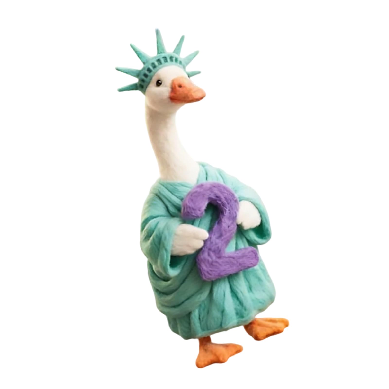Sbshiouu Independence Day Geese Statue Resin Geese Figurine Decoration for Fourth of July Celebration and Holiday Decoration Nationalistic Home Accessory
