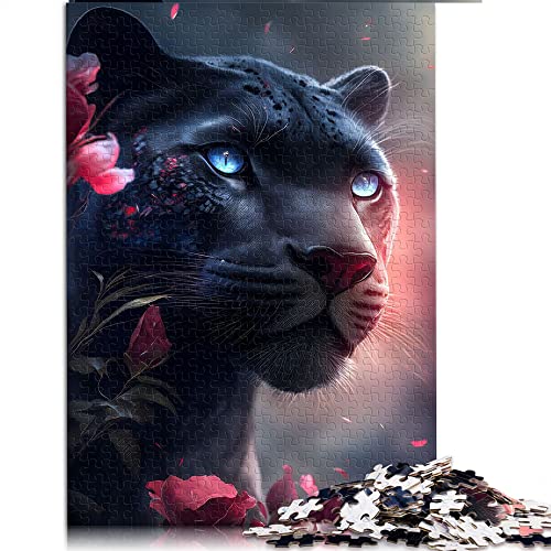 SZTVECFW Rompecabezas El Rompecabezas for Adultos Rompecabezas de Madera Decoración del Hogar(Ghs011-the Pink Black Panther,26x38cm(1000pcs))