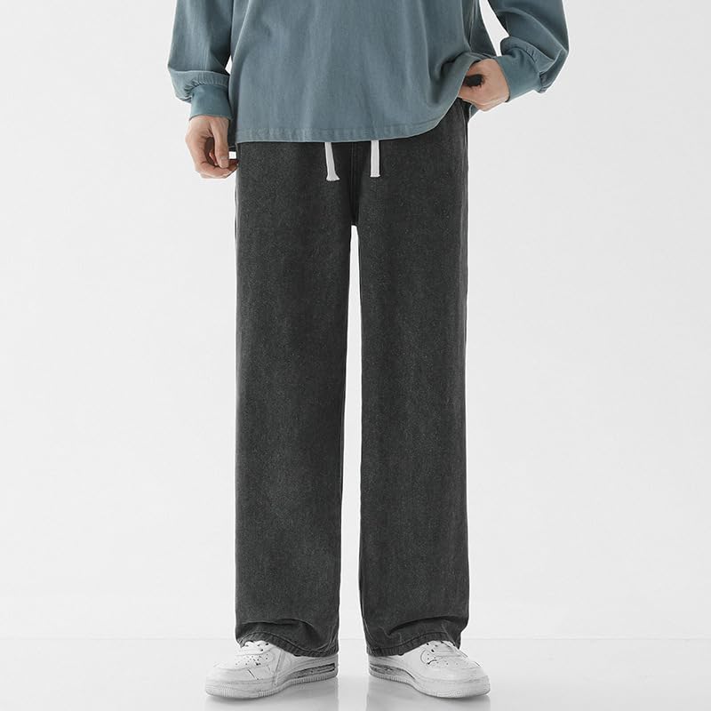 Men's Denim Pants Summer Lightweight Drawstring Waist Jeans2