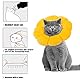 Halskrause Katze, Einstellbarer Katzenkragen Halsband für Katzen Kleiner Nach Operation, Weich Leckschutz Katze Halskrausen Wiederherstellung Halsband Kragen Cone