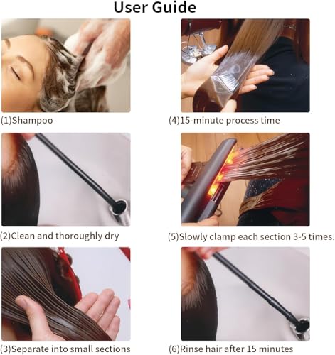 Plancha de cabello ultrasónica con pantalla LED miniatura 4