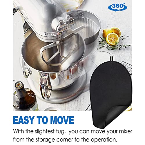 Mixer Slider Mat For Kitchenaid Stand Mixer, Sliding Mat For Kitchenaid Mixer With 2 Cord Organizer, Mover Slider Mat Pad Compatible With 5-8 Qt Bowl Lift Stand Mixer, Kitchenaid Mixer Assecories #TOP2