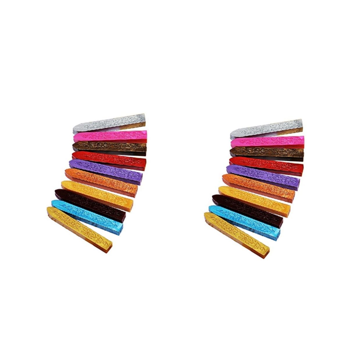 Hemobllo 2pièces Bâtonnets De Cire à Cacheter Couleurs sans Mèche pour Timbres De Cire Vintage