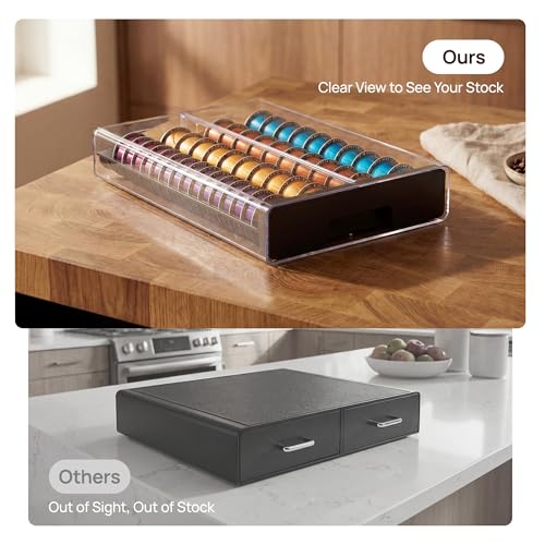 Image of Vtopmart Coffee Pod Drawer Organizer for Nespresso Vertuo Pods