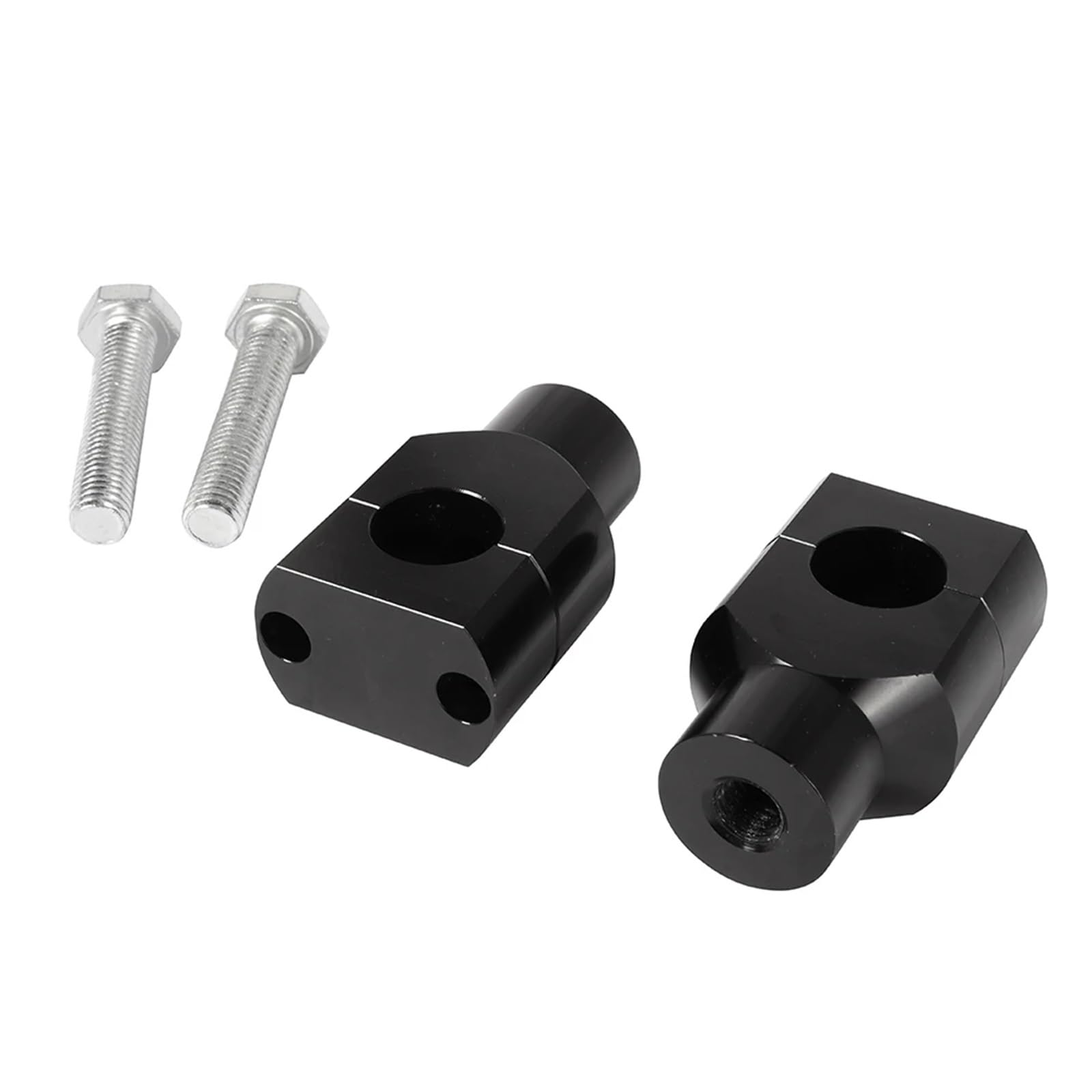 Riser zacisk Uchwyt Motocyklowy Do Montażu Na Kierownicy Wsporniki Kierownicy Zacisk 22mm 25mm Uniwersalny Riser zacisk Adapter(22MM Black)