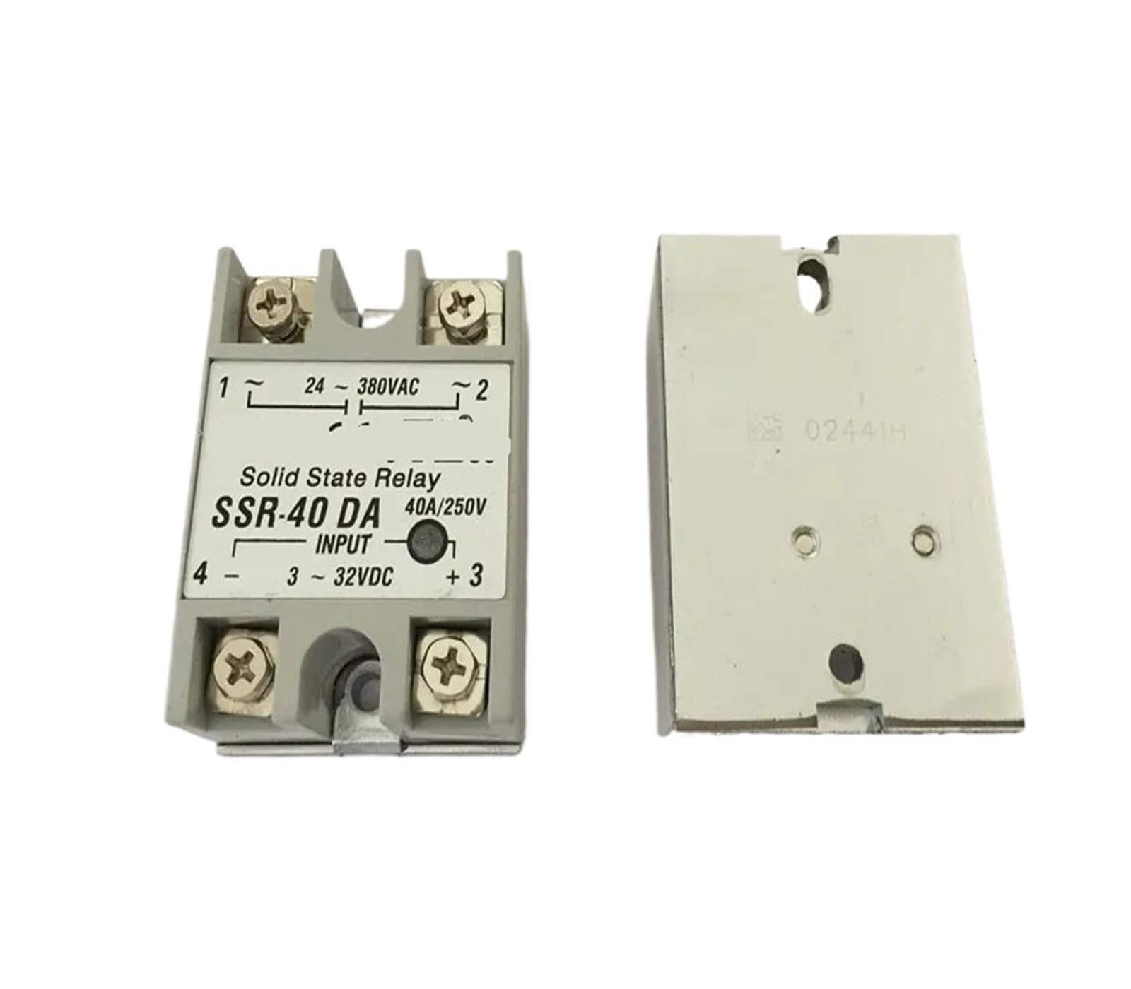 ICXLPMC 10PCS SSR40DA SSR-40DA 40A ssr relay,input 3-32VDC output 24-380VAC