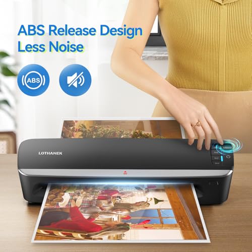A3 4-Roller Commercial Laminating Machine, LOTHANEK 3-10 Mil 13 inch Wide Heavy Duty Thermal Laminator Machine with 50 Sheets, 60-Second Warm-up Laminator 11x17 for Home, School Of image 7